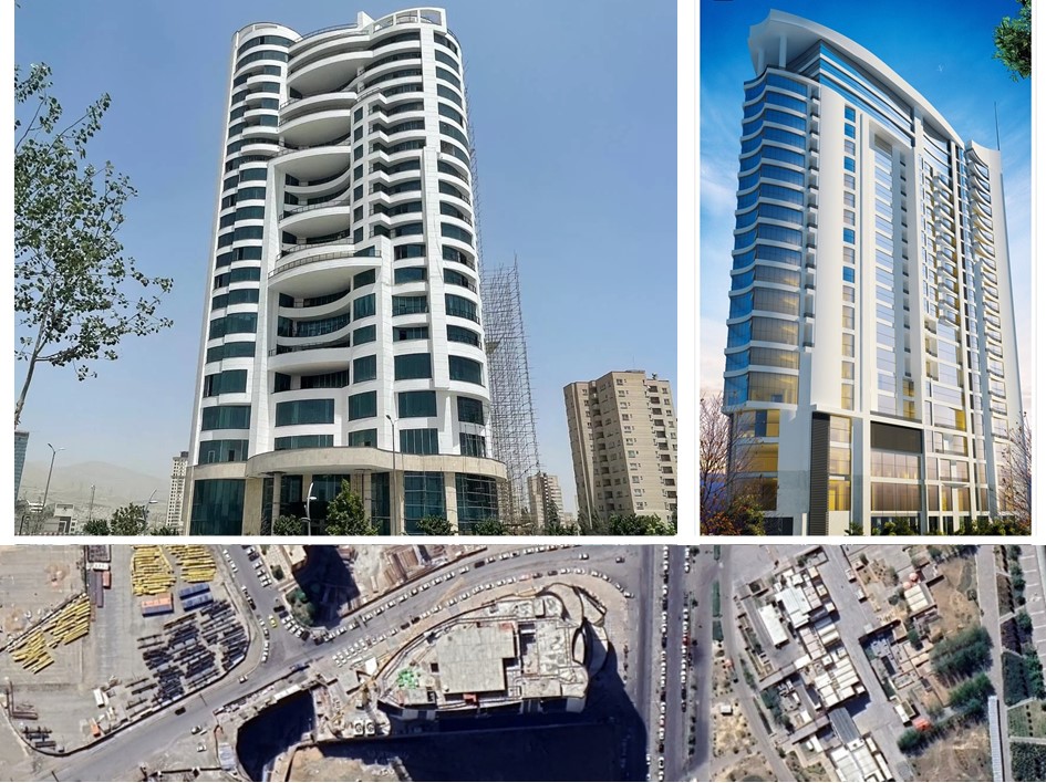 راه پله فلزی هلی پورت تجاری 26 متری