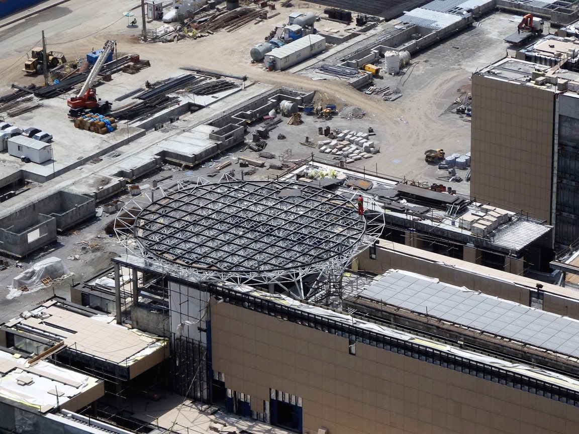 سازه فضایی فلزی هلی پد 18 متری ایران مال