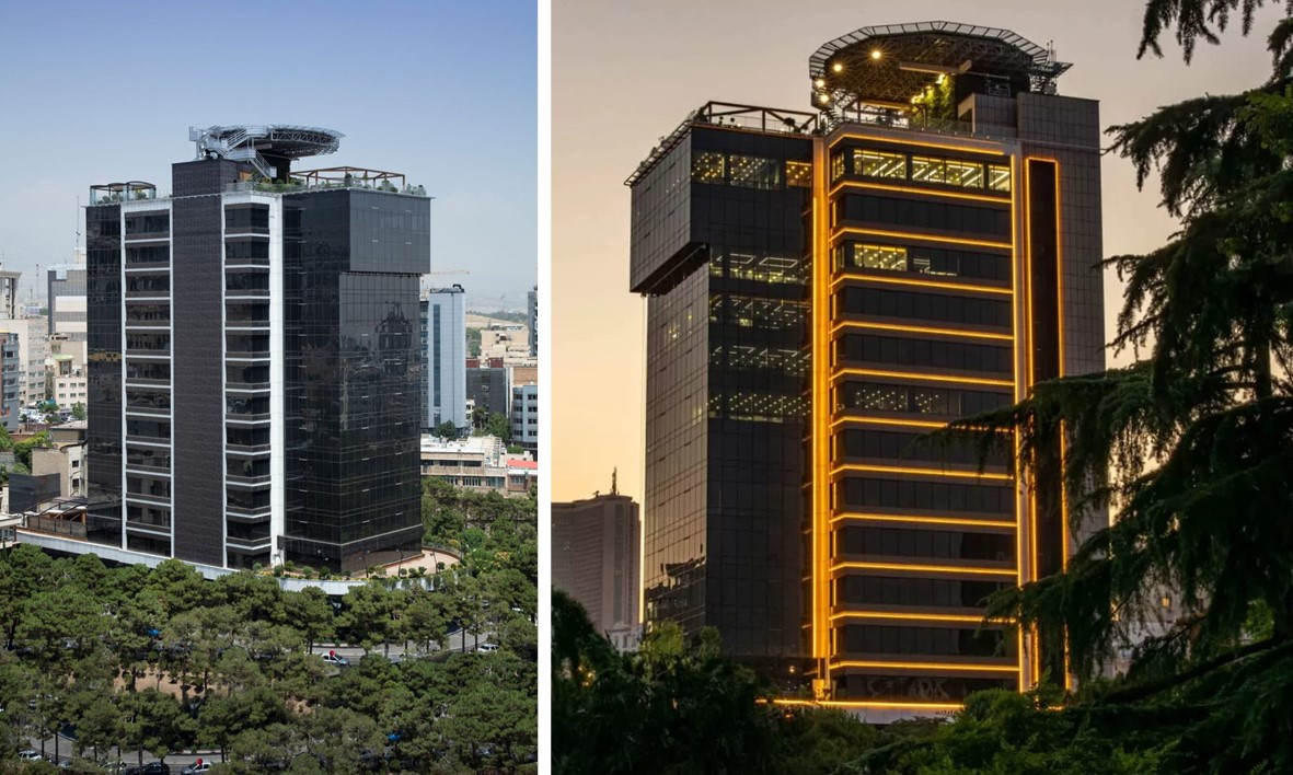 پد هلیکوپتر اضطراری برج اداری ساعی تهران