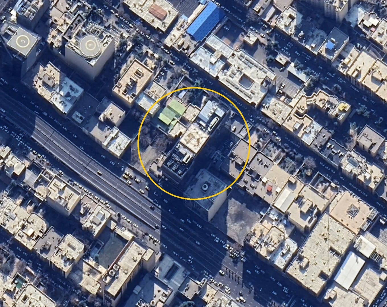 هلی پد اضطراری برج اداری هزاره سوم پاسارگاد