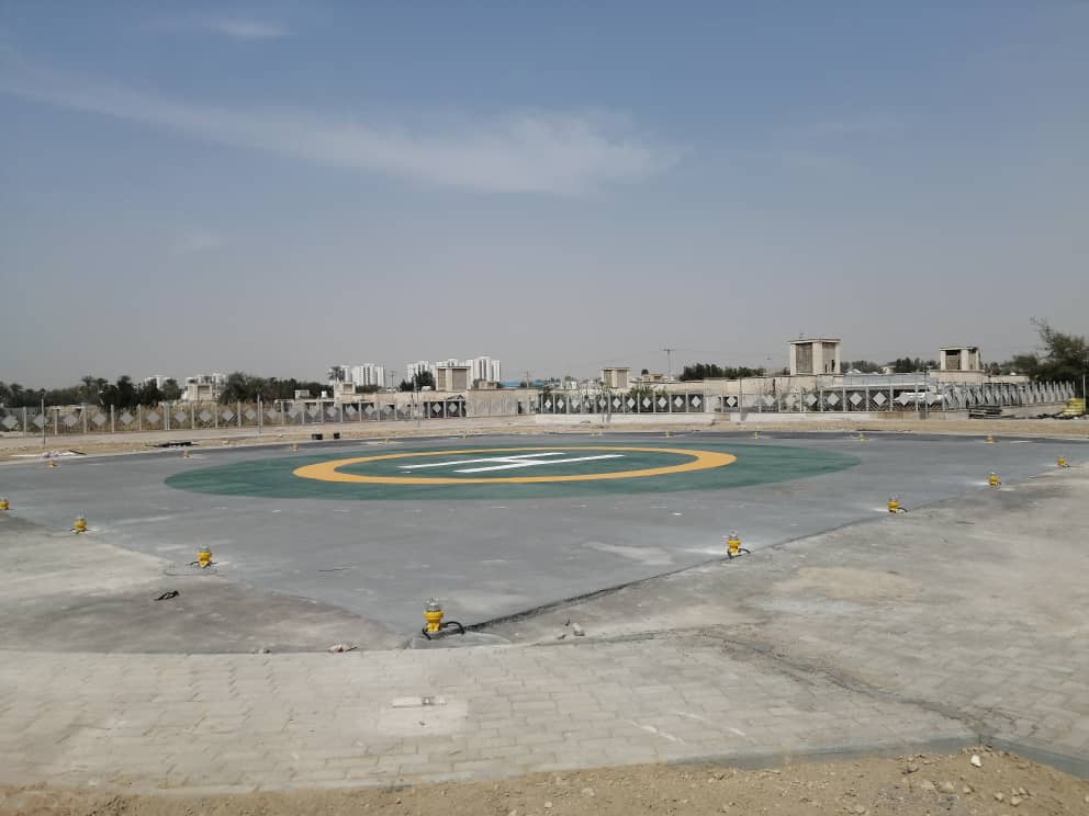 هلی پورت بیمارستان نیرو دریایی بندرعباس