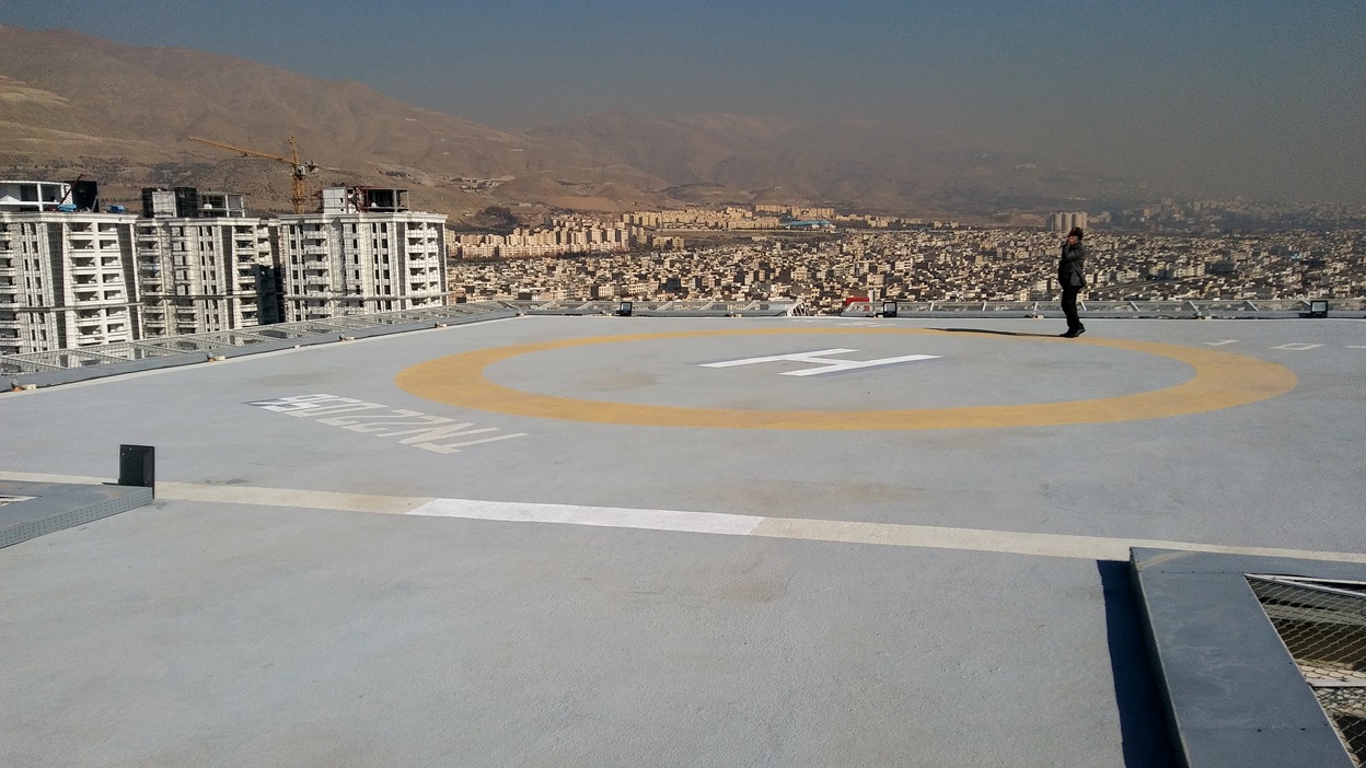 عرشه هلی پد اضطراری پارامیس چیتگر