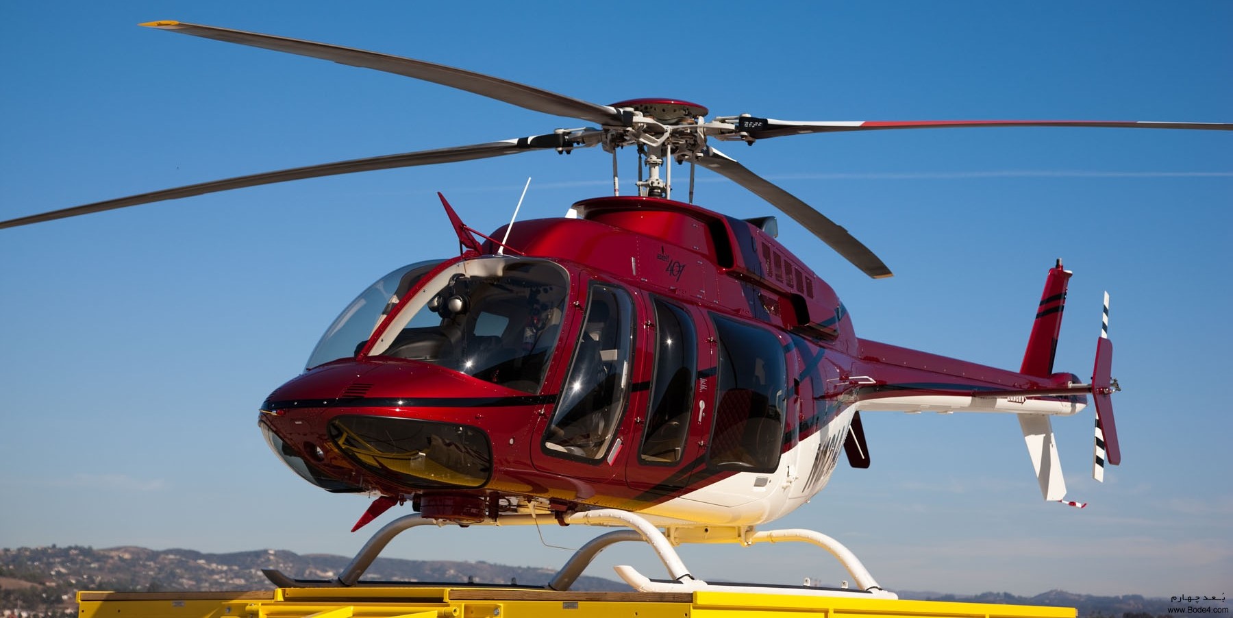 هلیکوپتر Bell 206قرمز