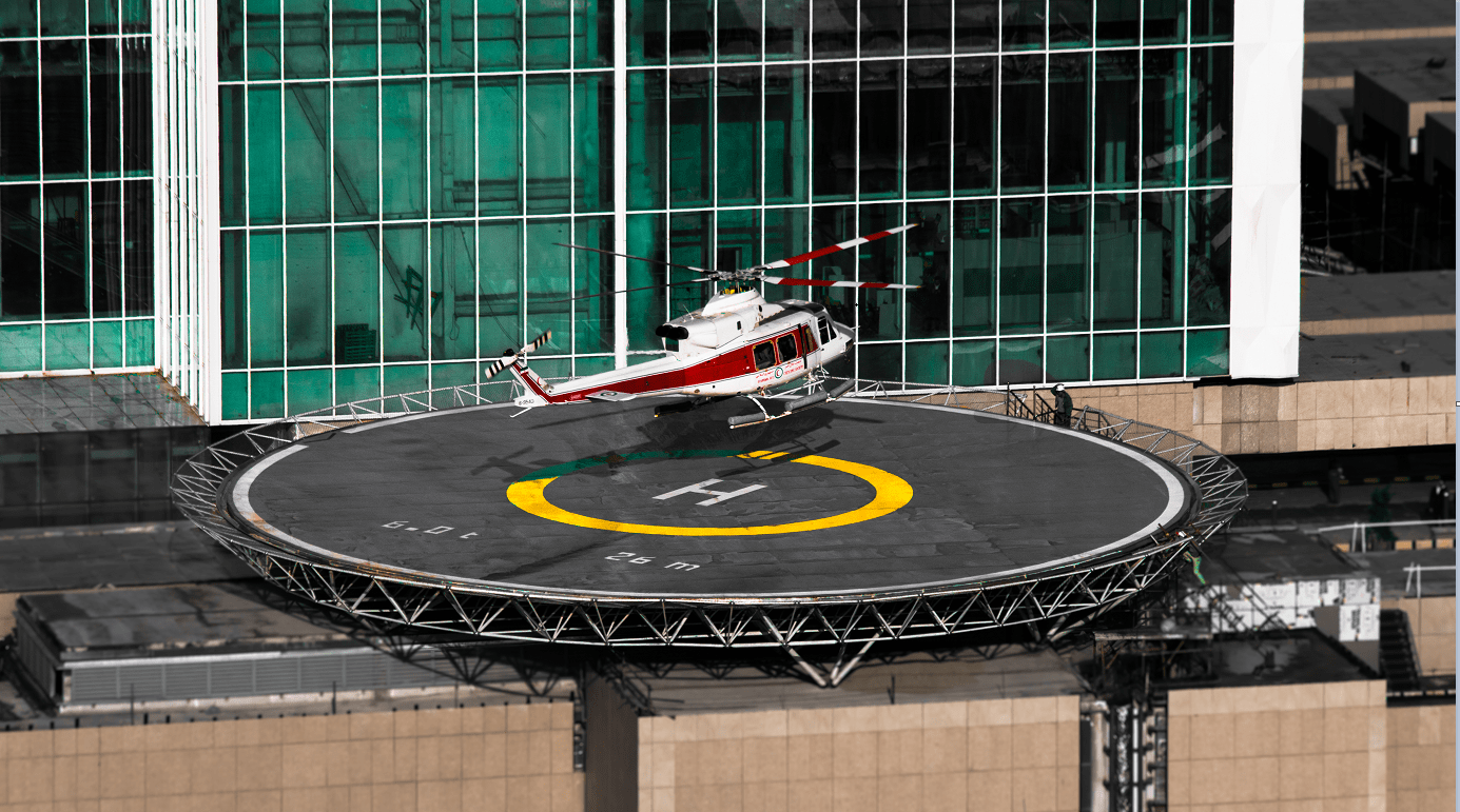 هلی پد 26 متری ایران مال